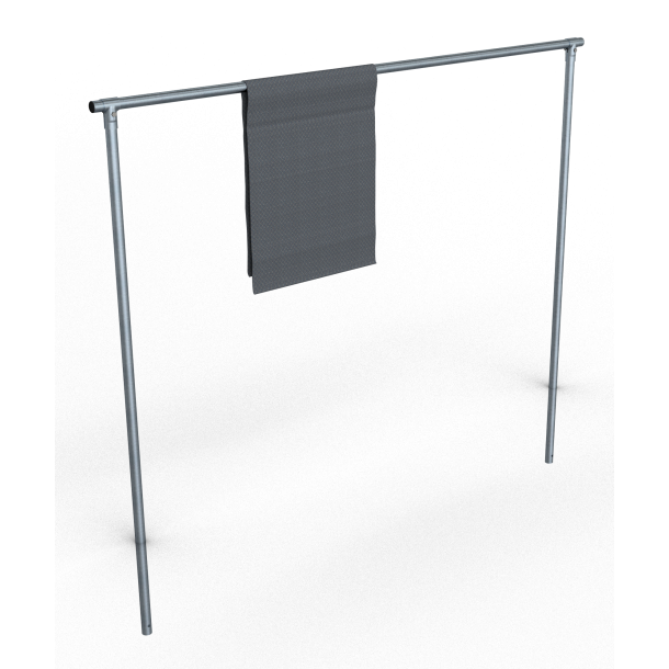 Carpet beater frame | Cross tube 3000 mm | steel tube  48 mm